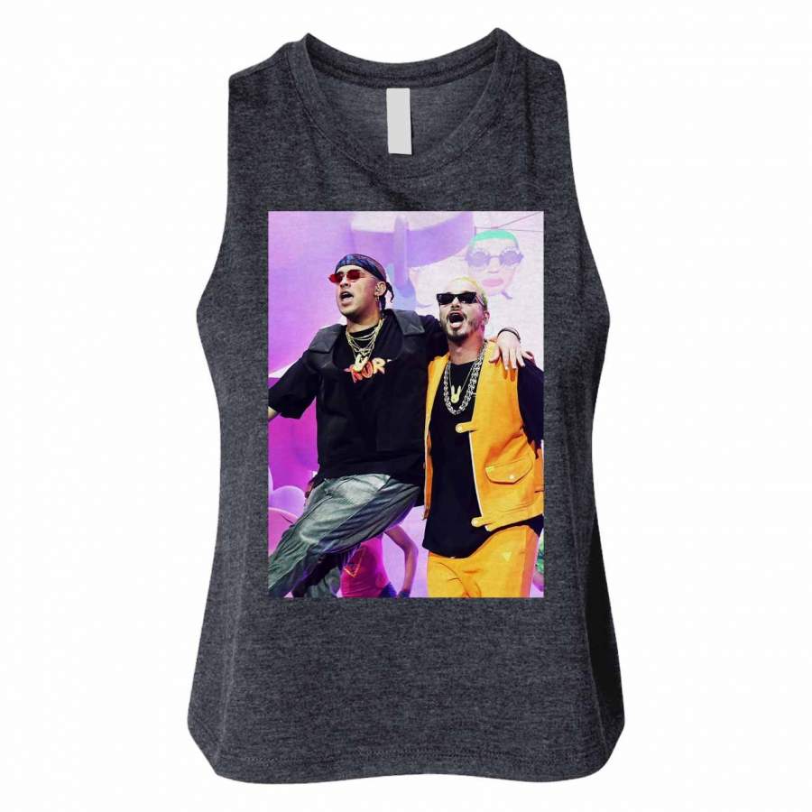 J Balvin Bad Bunny Oasis Spanish Concert Woman Crop Tanktop