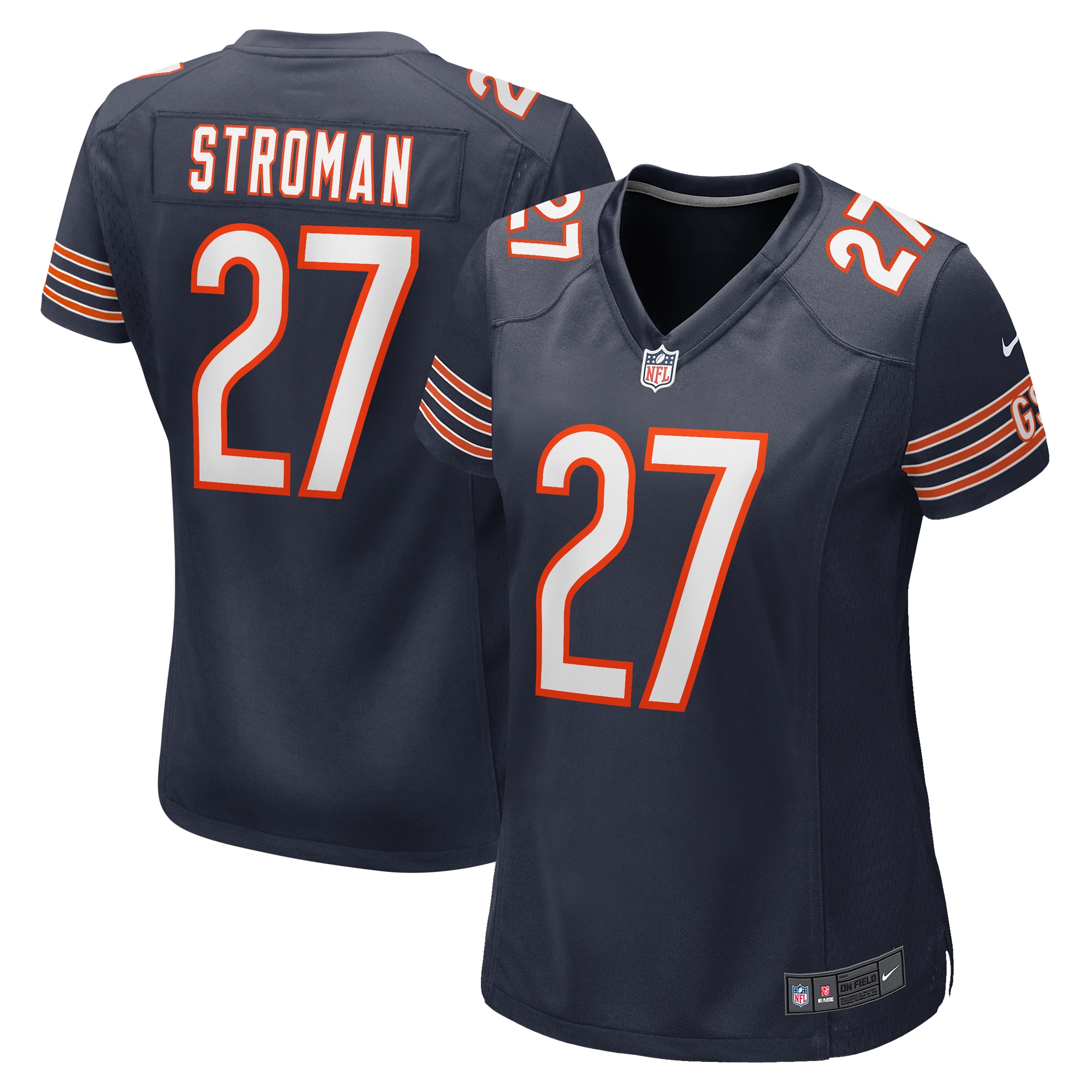 Women’s Chicago Bears Greg Stroman  Navy Team Game Jersey