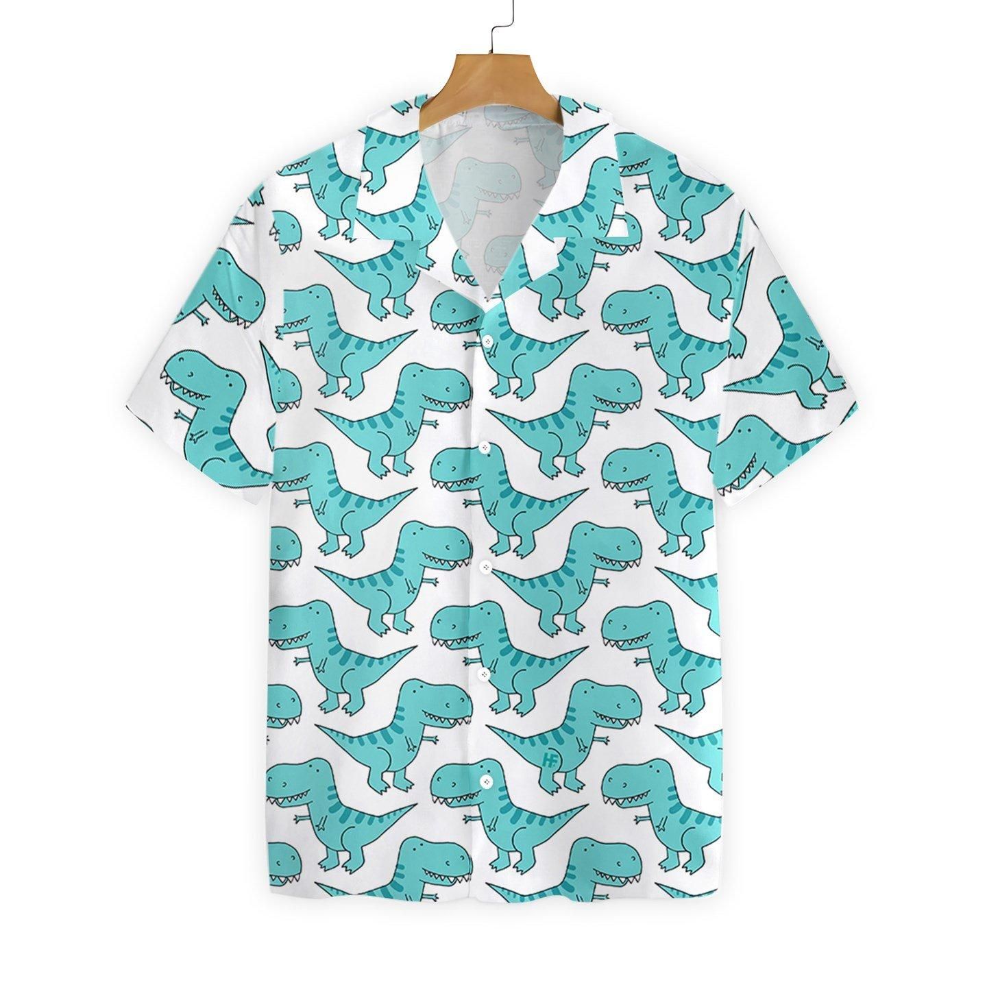 Dino Blue Mint 1708 Hawaii Shirt Ha86309