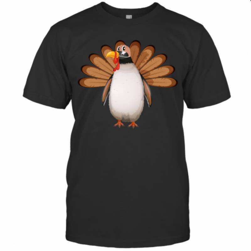 Turkey penguin thanksgiving shirt penguin lover gift