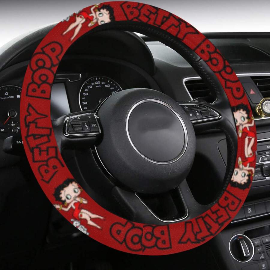 Betty Boop Steering Wheel Cover with Anti-Slip Insert