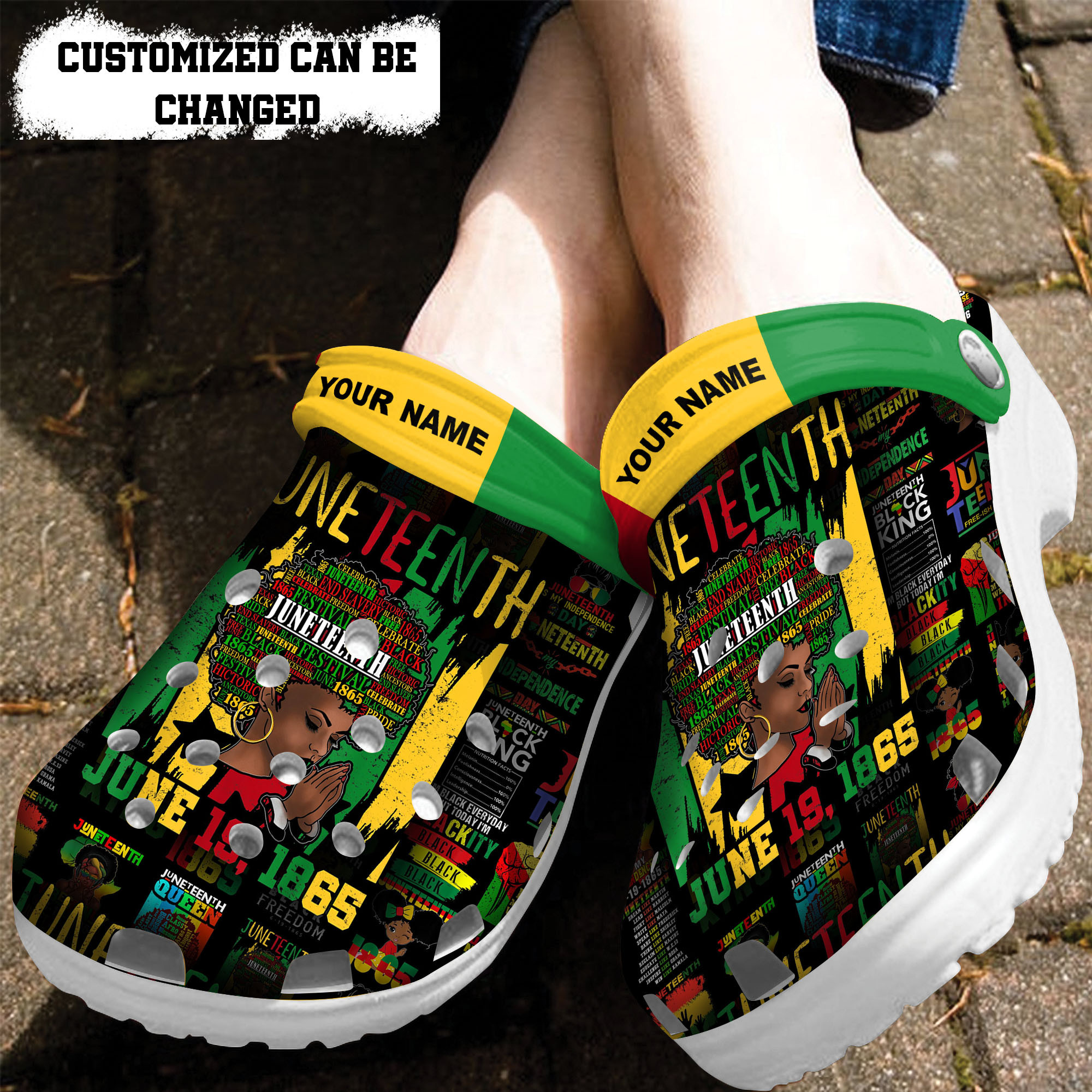 Custom Crocs – Personalized Juneteenth Black Americans Independence ...