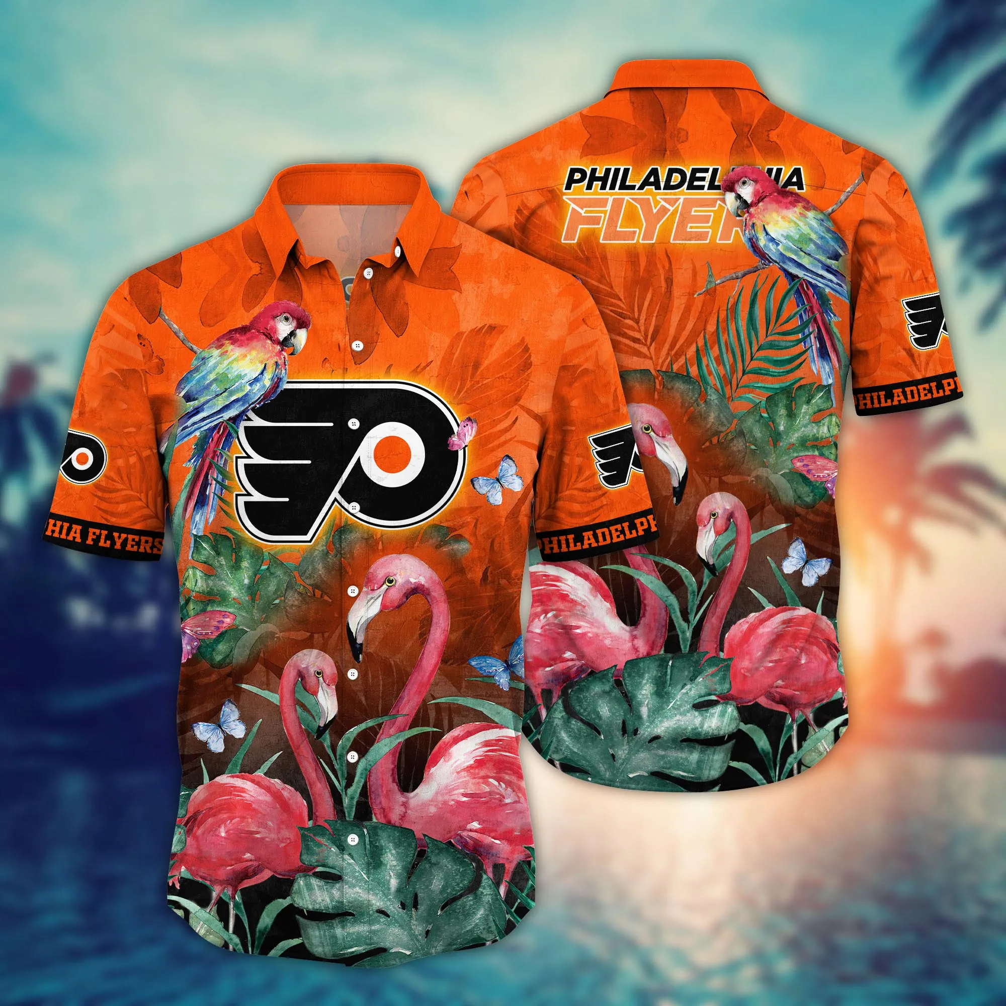 Philadelphia Flyers Nhl Hawaiian Shirt Balmy Aloha Shirt