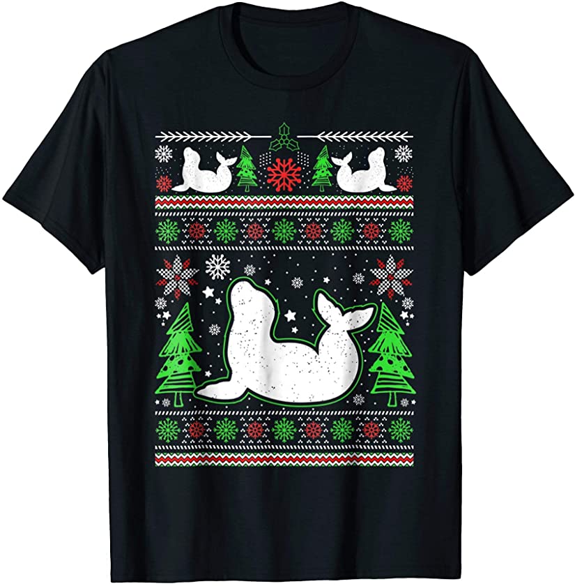 Ugly Christmas T-Shirt Funny SEAL Xmas Gift Idea