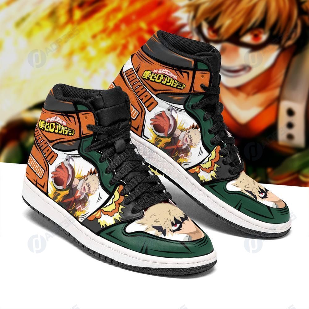 Katsuki Kacchan Sneakers Custom My Hero Academia Anime Shoes Mn05 Air Jordan 13 Shoes Hajd2403092