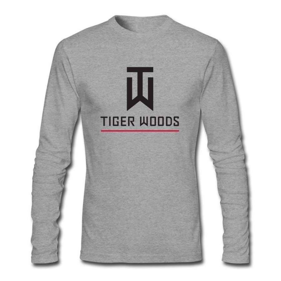 Futhure Men’s Tiger Woods Long Sleeve DIY T Shirt