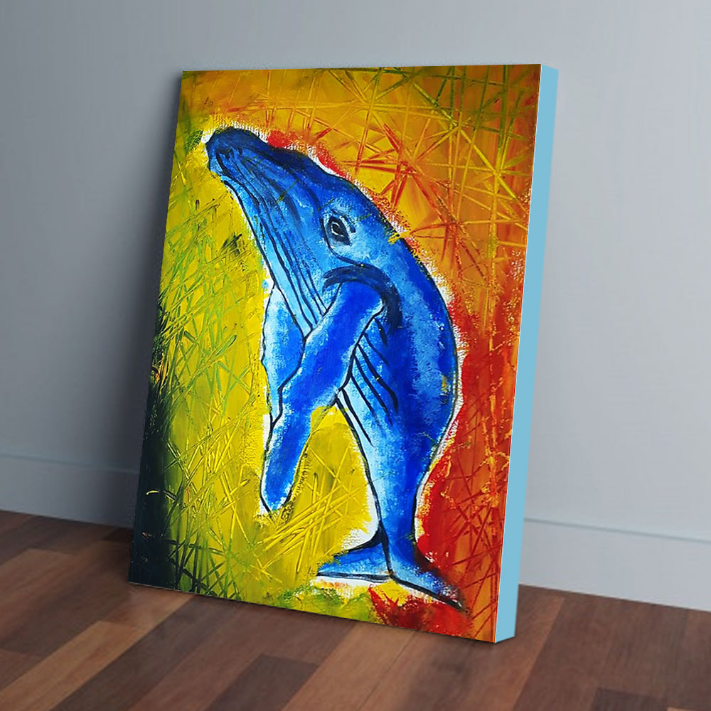 Bestieship Whale Art All Over Canvas Prints