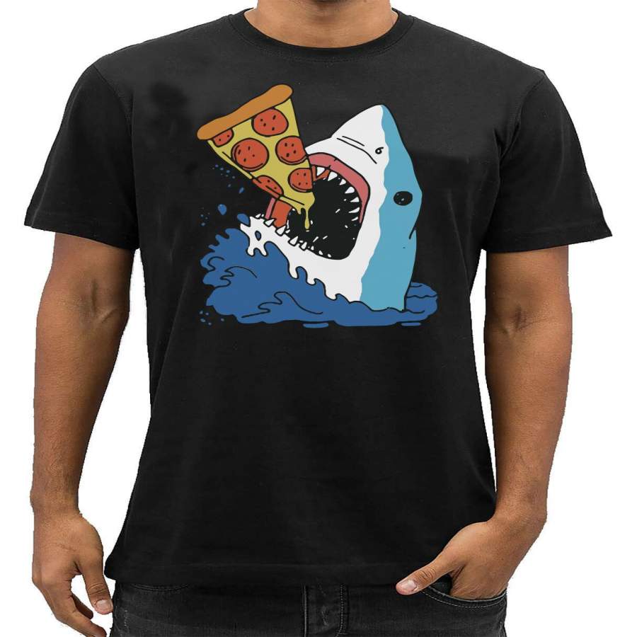 Shark Attack Pizza T-Shirt