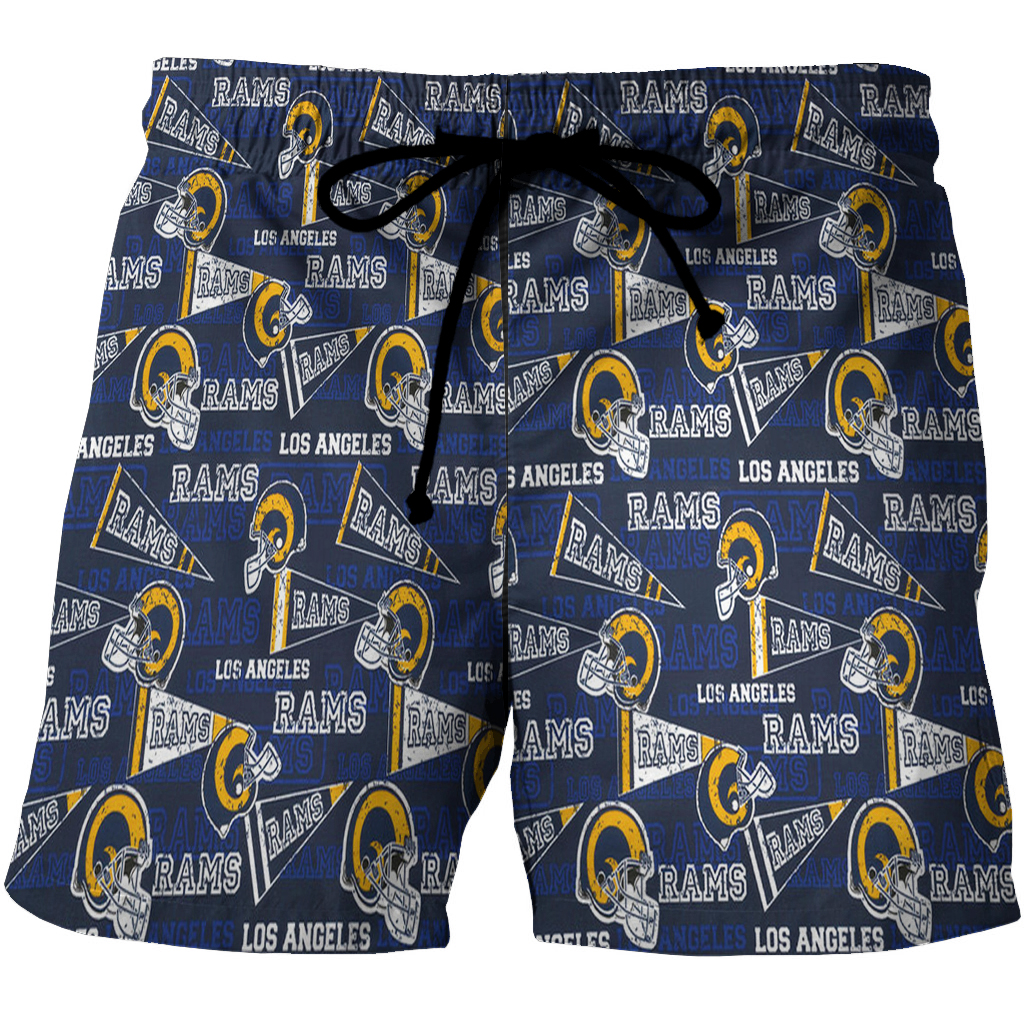 Los Angeles Rams4 3D All Over Print Summer Beach Hawaiian Short