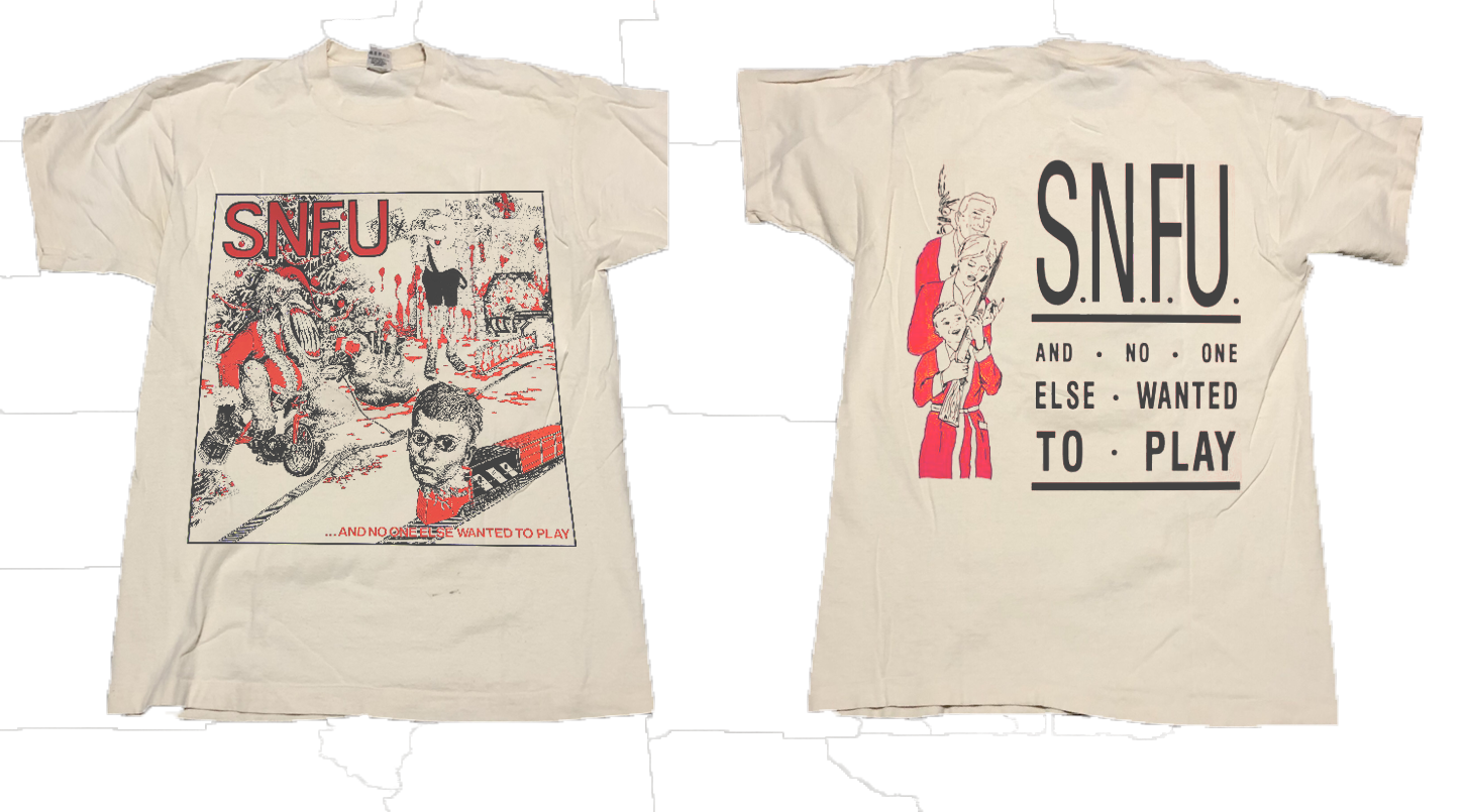 Snfu 1985 No One Else Wanted To Play Promo Tour Cotton Reprint T-Shirt