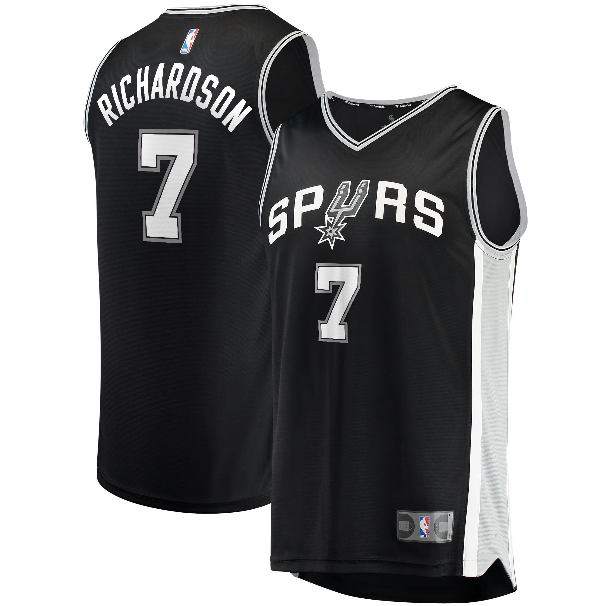 Josh Richardson San Antonio Spurs 2021/22 Fast Break Jersey – Icon Edition – Black