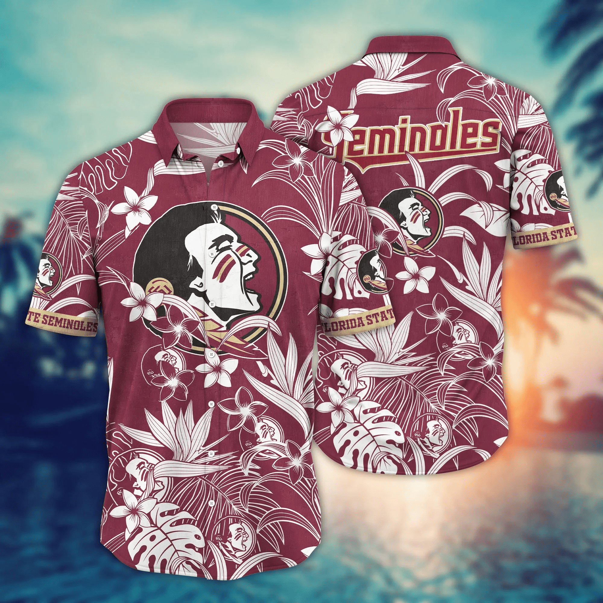 Florida State Seminoles NCCA Hawaiian Shirt Brightnesstime Aloha Shirt