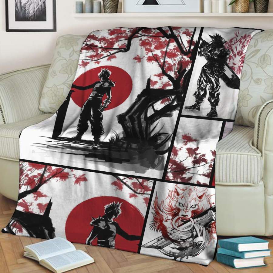 Final Fantasy 7 New 3D Throw Blanket