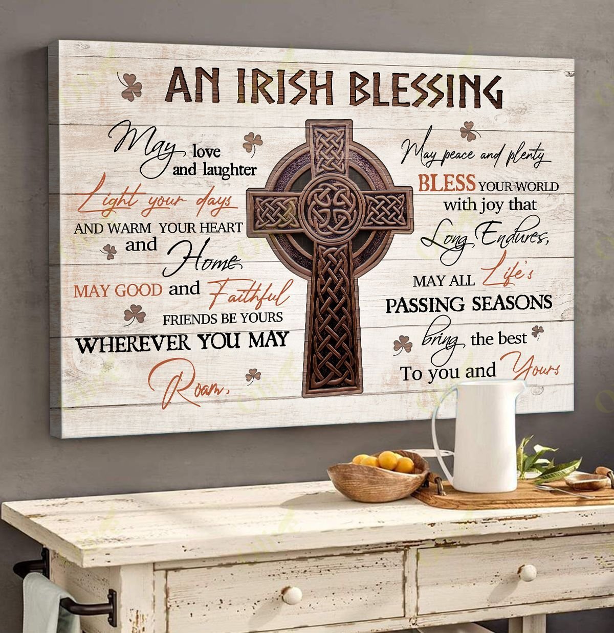 Irish – An Irish Blessing Canvas And Poster | Wall Decor Visual Art