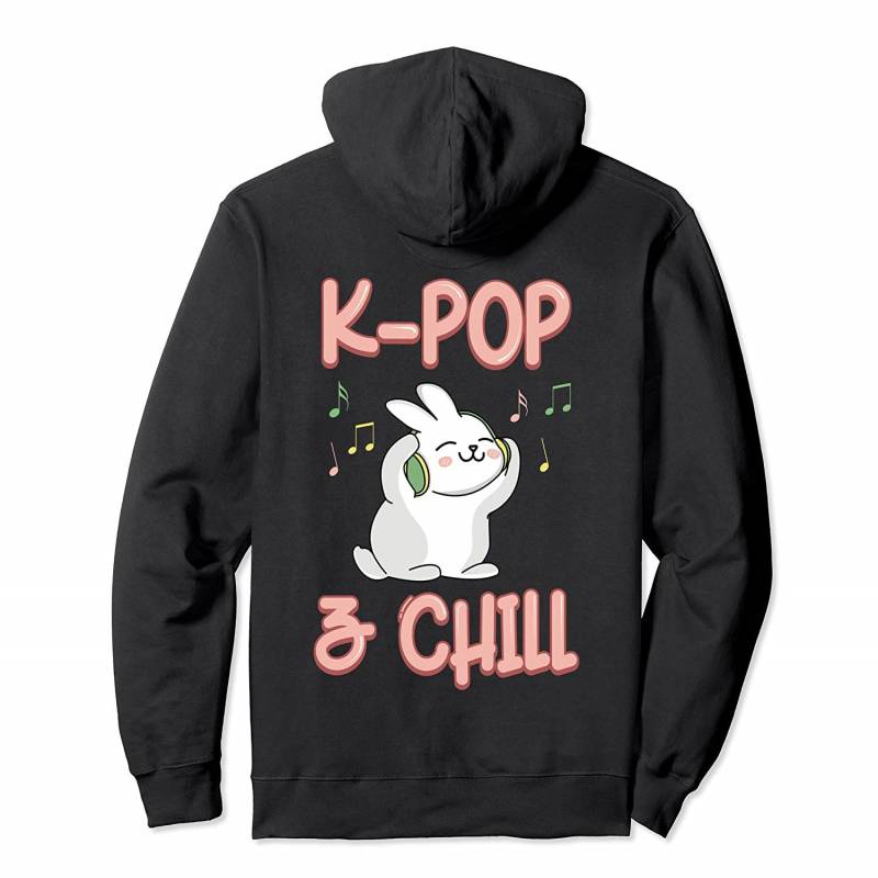 K-Pop Chill Bunny Kawaii Korean Music Gift Pullover Hoodie, T Shirt, Sweatshirt