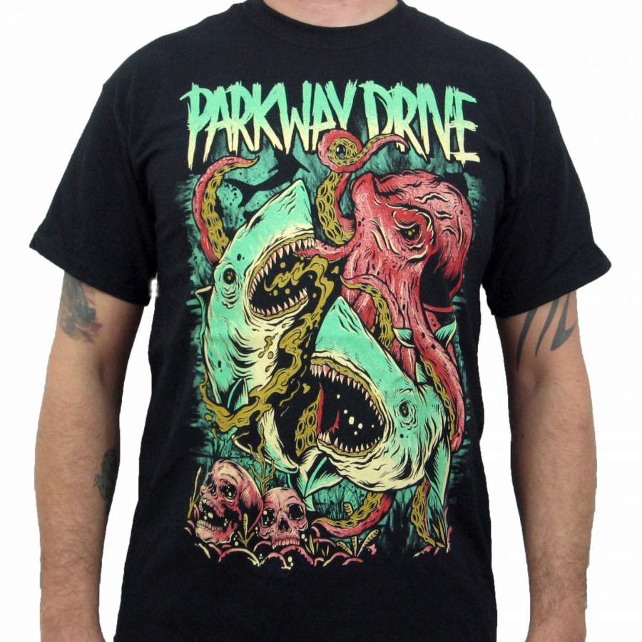 Parkway Drive (Sharktopus) Men’s T-Shirt