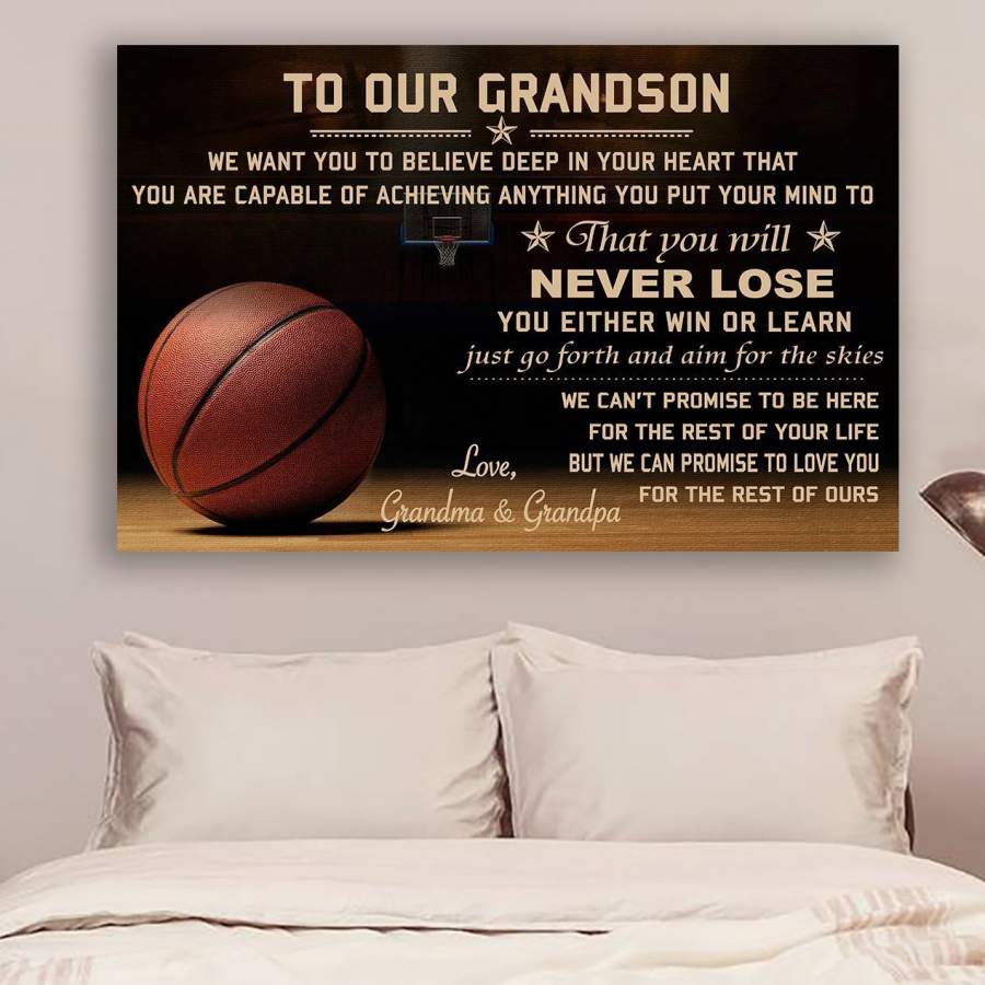 BASKETBALL POSTER – TO OUR GRANDSON