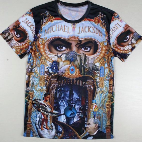 The King Of Pop Gift For Michael Jackson Fan Gift For Moonwalkers Michael Jackson Classic Music 3D Tshirt Hg