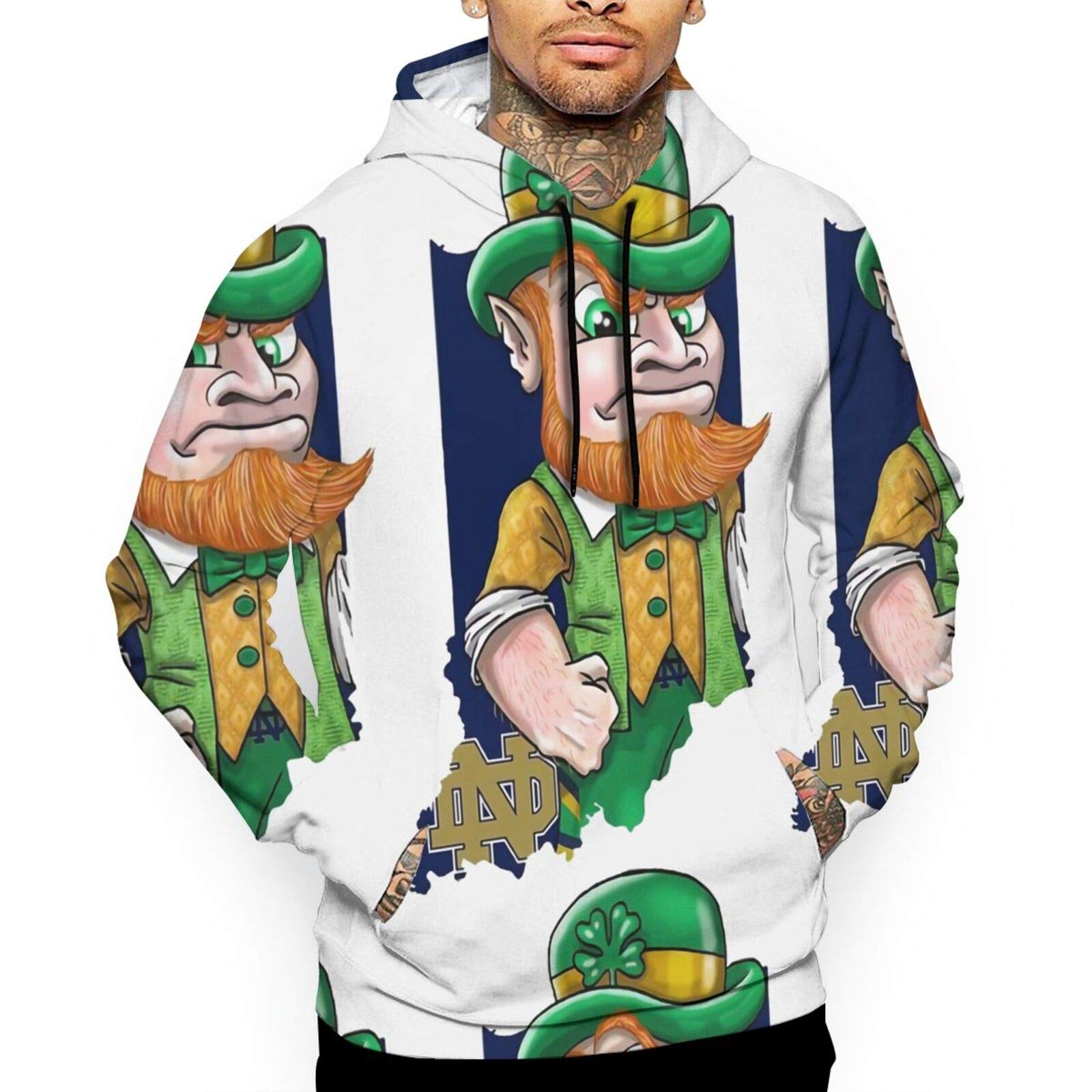 BeKingArt 3D Irish Notre Dame Fighting Irish St. Patrick’s Day