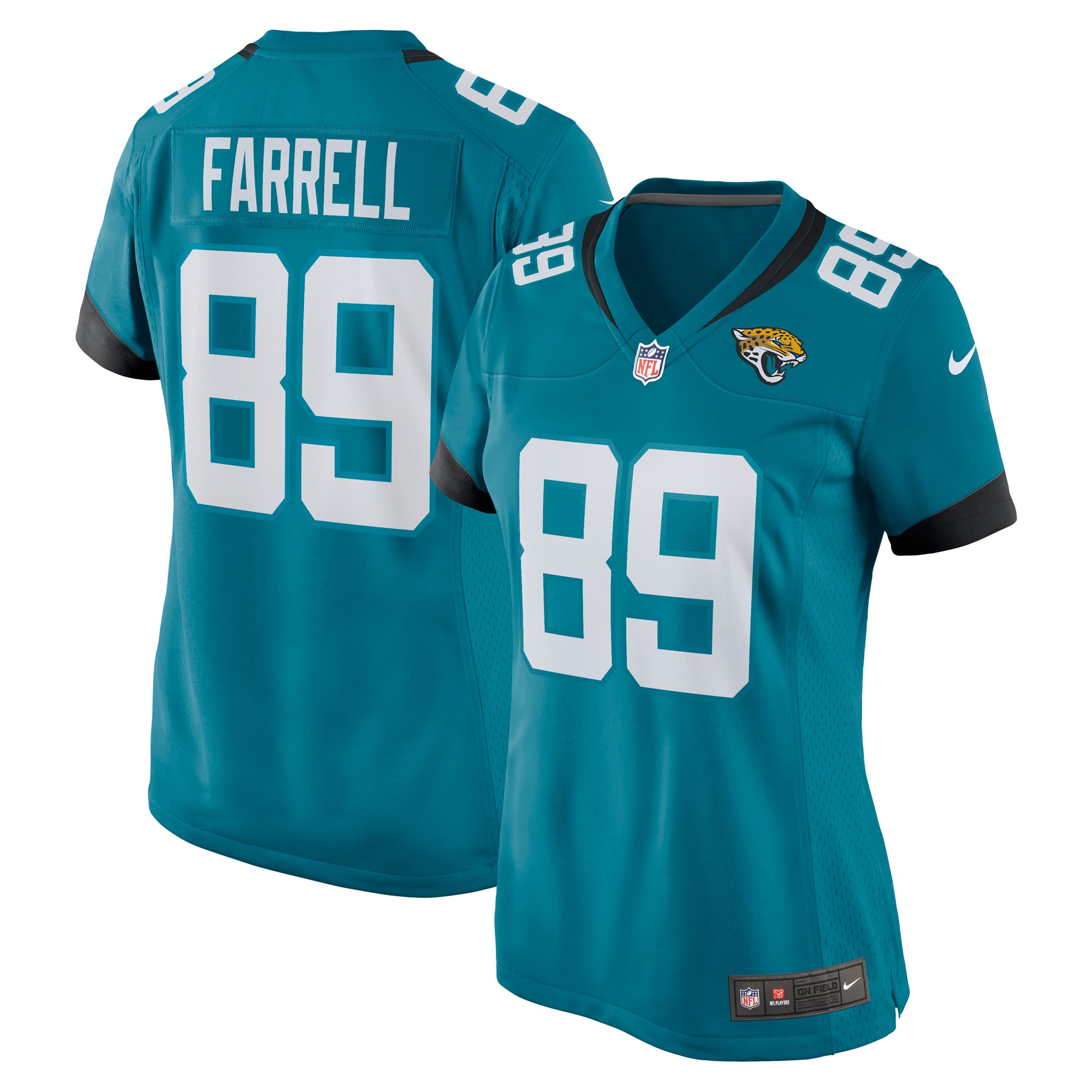 Women’s Jacksonville Jaguars Luke Farrell Teal Game Jersey