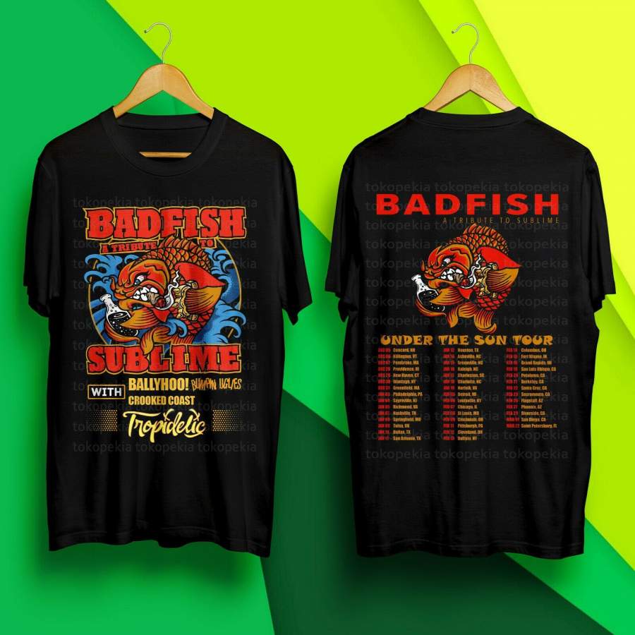 Badfish Shirt A Tribute To Sublime Under The Sun Tour  – ’20 Black T Shirt