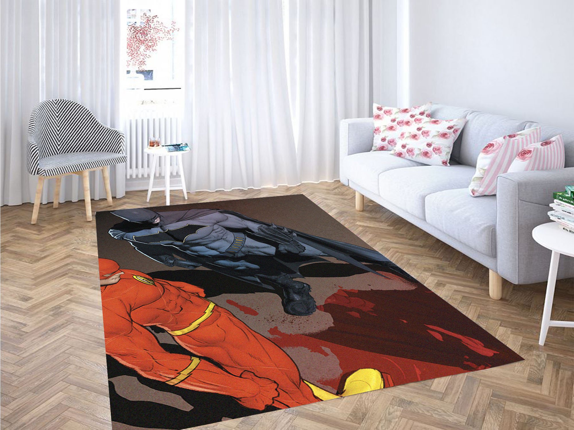 the flash and batman carpet rugs