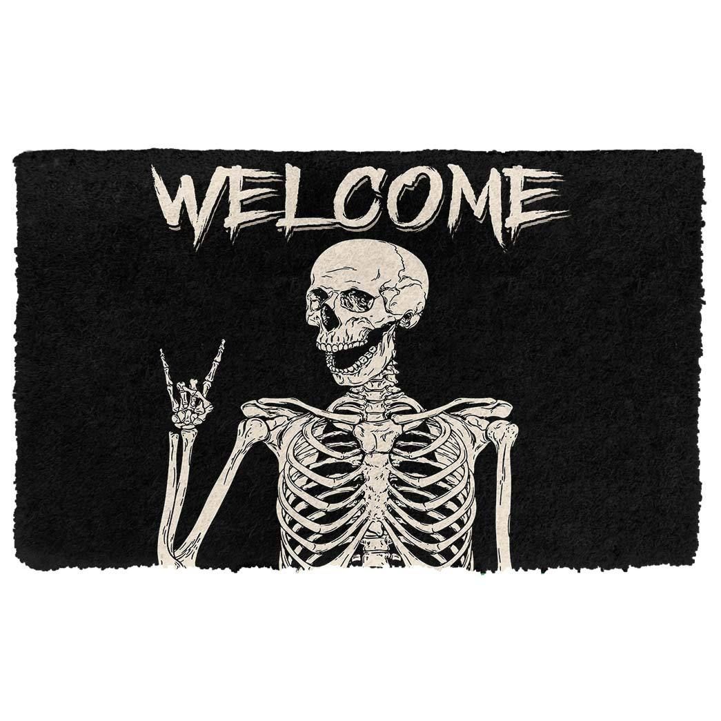 Alohazing 3D Welcome Skeleton Doormat