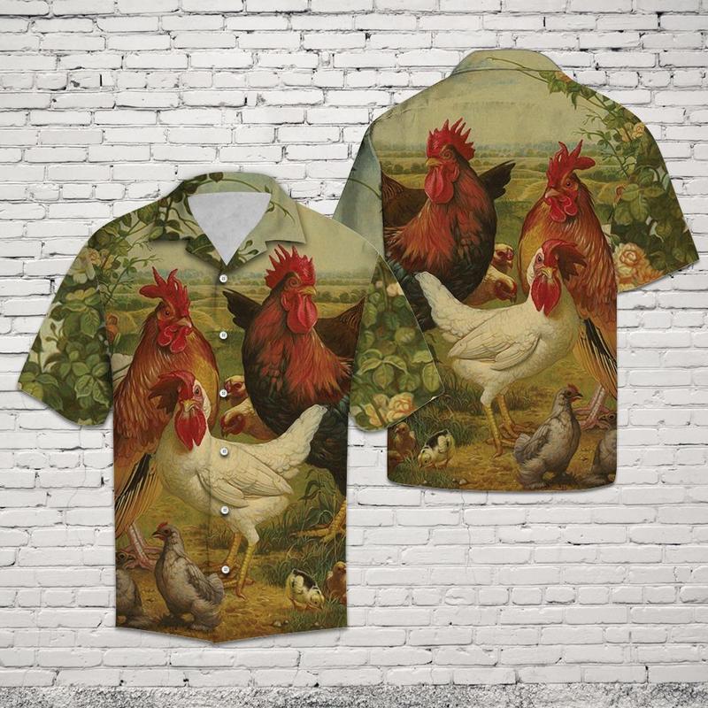 Chicken Farm Aloha Hawaii Shirts Unisex Ha80231