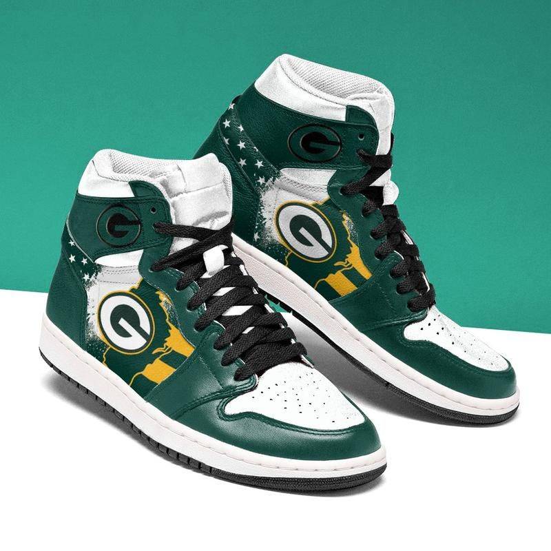 Green Bay Packers Womens Jordan Shoes Unique Football Custom Sneakers