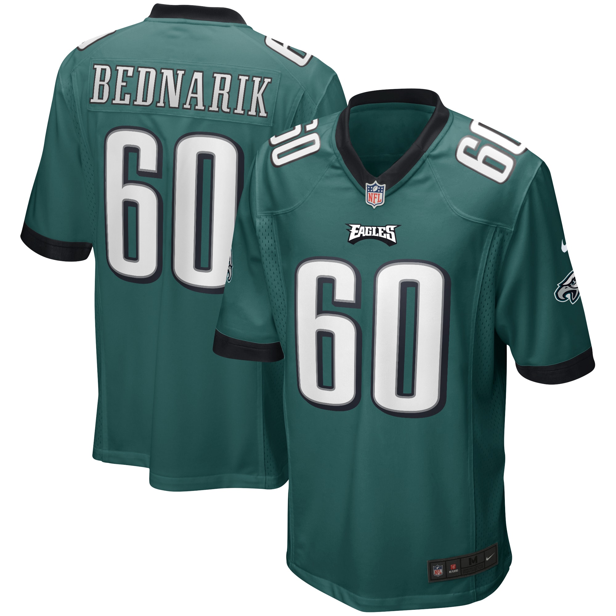 Men’s Philadelphia Eagles Chuck Bednarik Midnight Green Game Retired Player Jersey