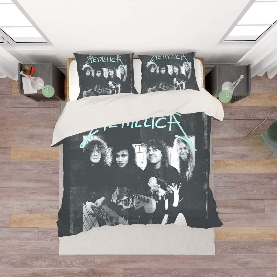 3D Metallica Rock Band Quilt Cover Set Bedding Set Pillowcases 28