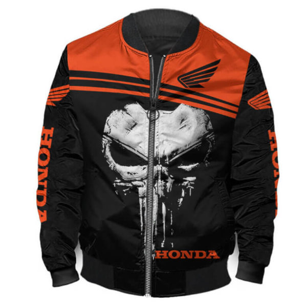 Bomber Jacket Honda, Honda 3D Spring Autumn New Fashion Mens Casual Jacket Wf84