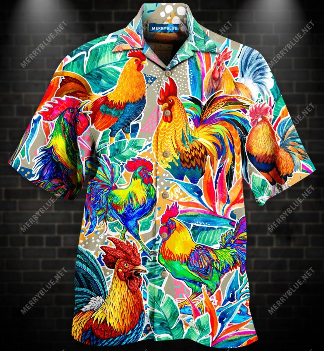 Wana Work In My Garden And Hangout With My Chickens Unisex Hawaiian Shirt