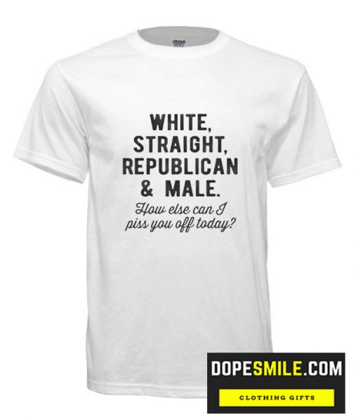 White Straight Republican Male cool T Shirt