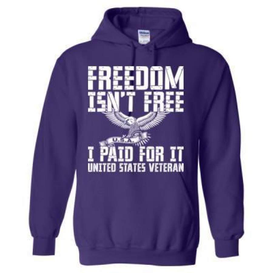 AGR Us Veteran Freedom Isnt Free I Paid For It – Heavy Blend™ Hooded Sweatshirt