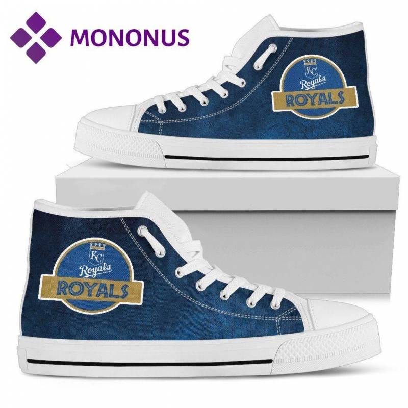 Jurassic Park Kansas City Royals High Top Shoes White v1