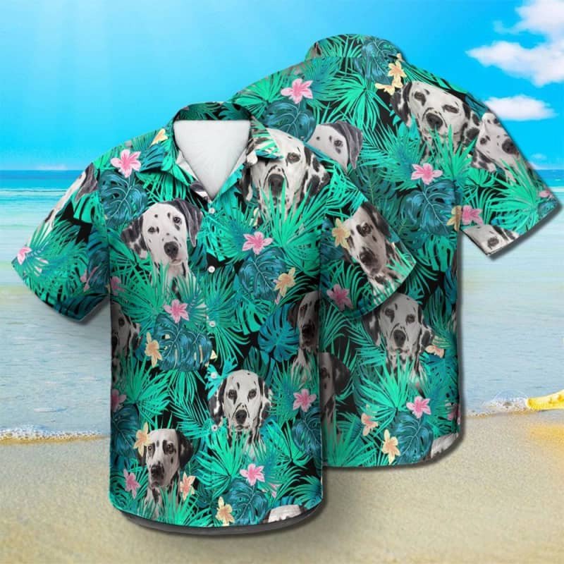 Felacia Dalmatian Summer Leaves Hawaii Shirt Ha111517