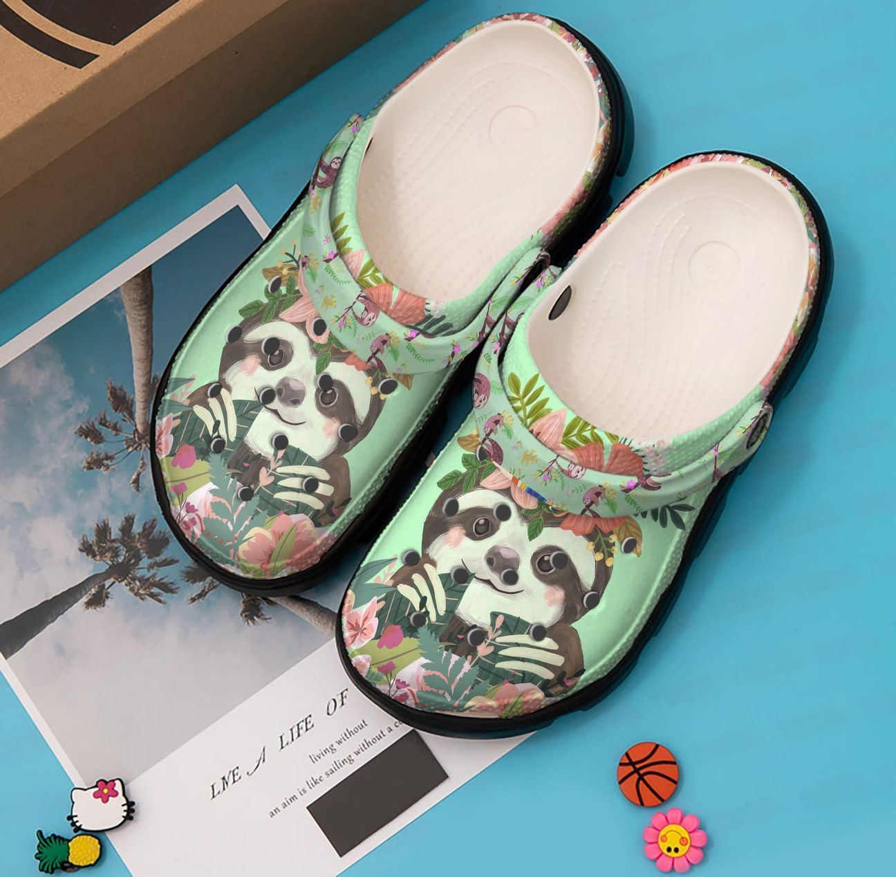 Sloth Personalized Clog, Custom Name, Text, Color, Number Fashion Style For Women, Men, Kid, Print 3D Cute Sloth