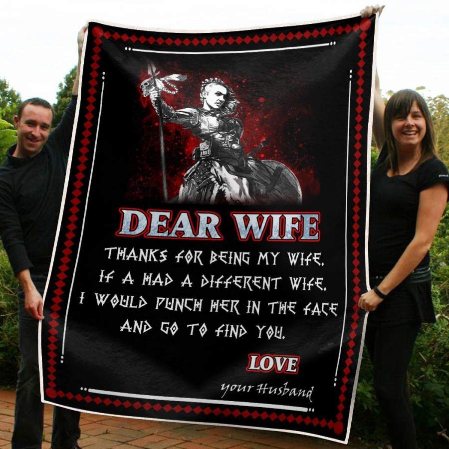 Gift For Wife – Birthday Gift For Wife Premium Fleece Blanket Family Gift Ideas