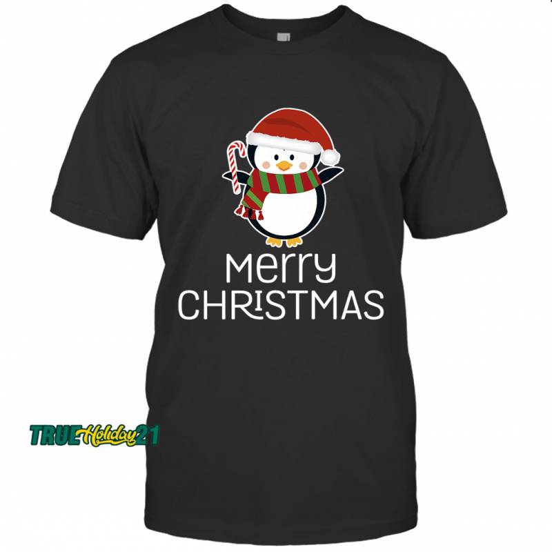 Merry Christmas Cute Penguin Happy Holiday Xmas Pun Humor T-Shirt