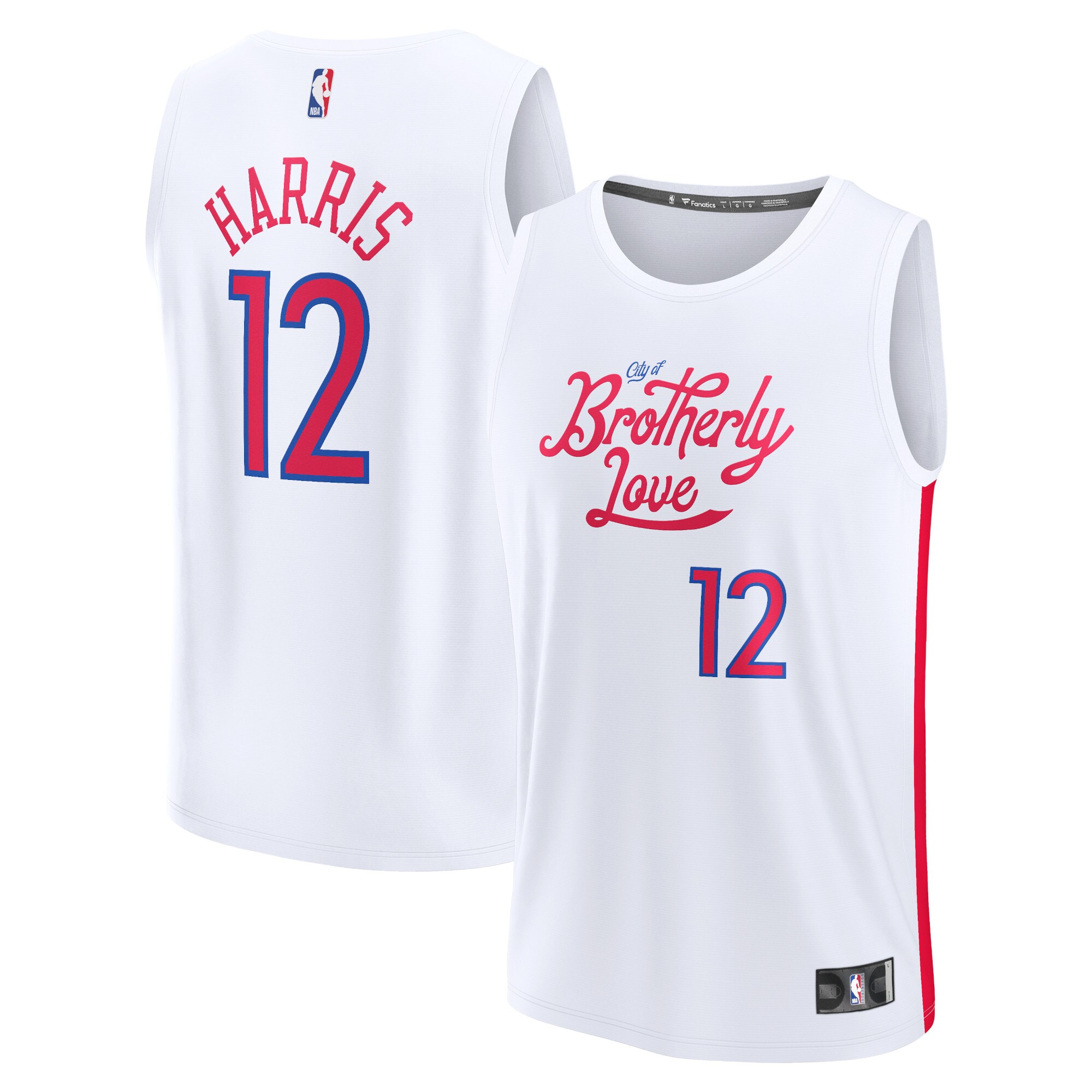 Tobias Harris Philadelphia 76ers Youth 2022/23 Fastbreak Jersey – City Edition – White