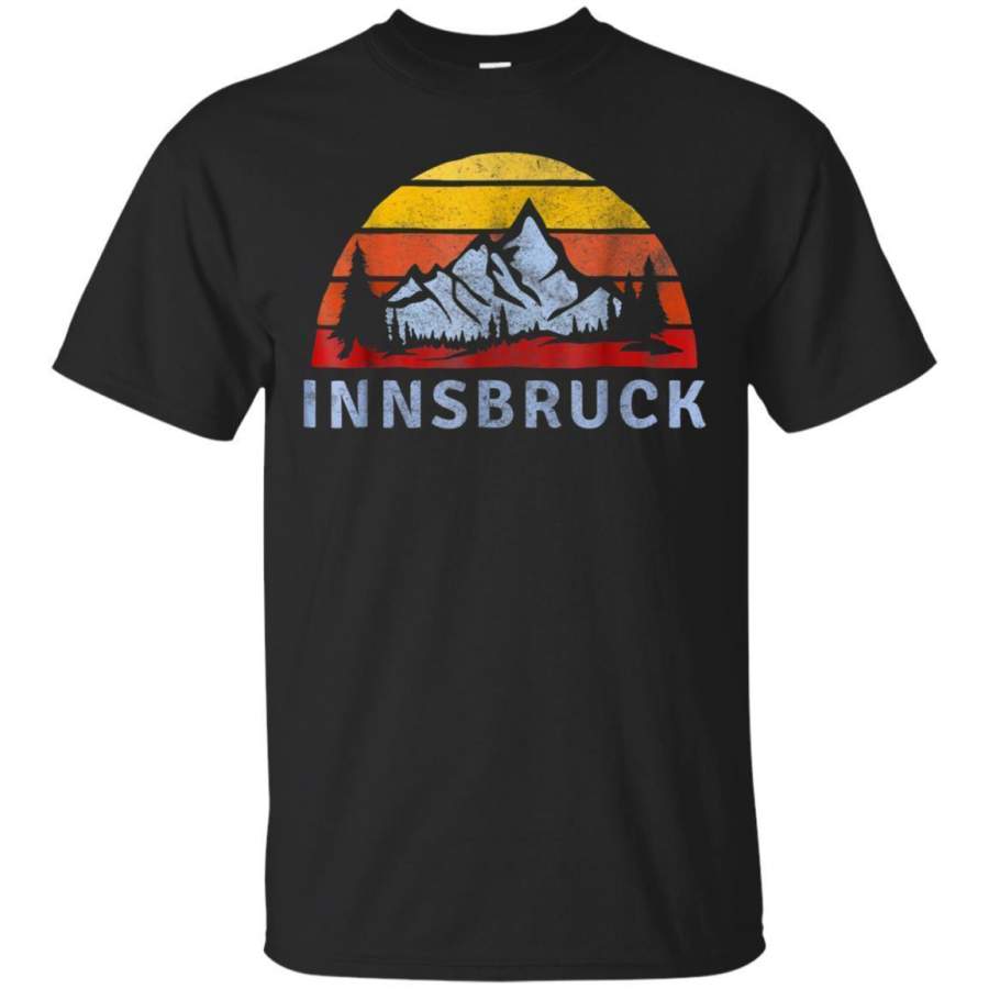 AGR Innsbruck Retro Mountain Sunset Tshirt Jaq T-shirt