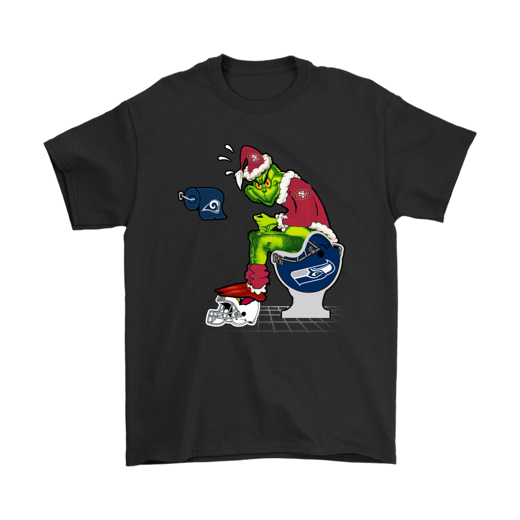 Order The Grinch San Francisco 49ers Shit On Other Teams Christmas T-Shirt