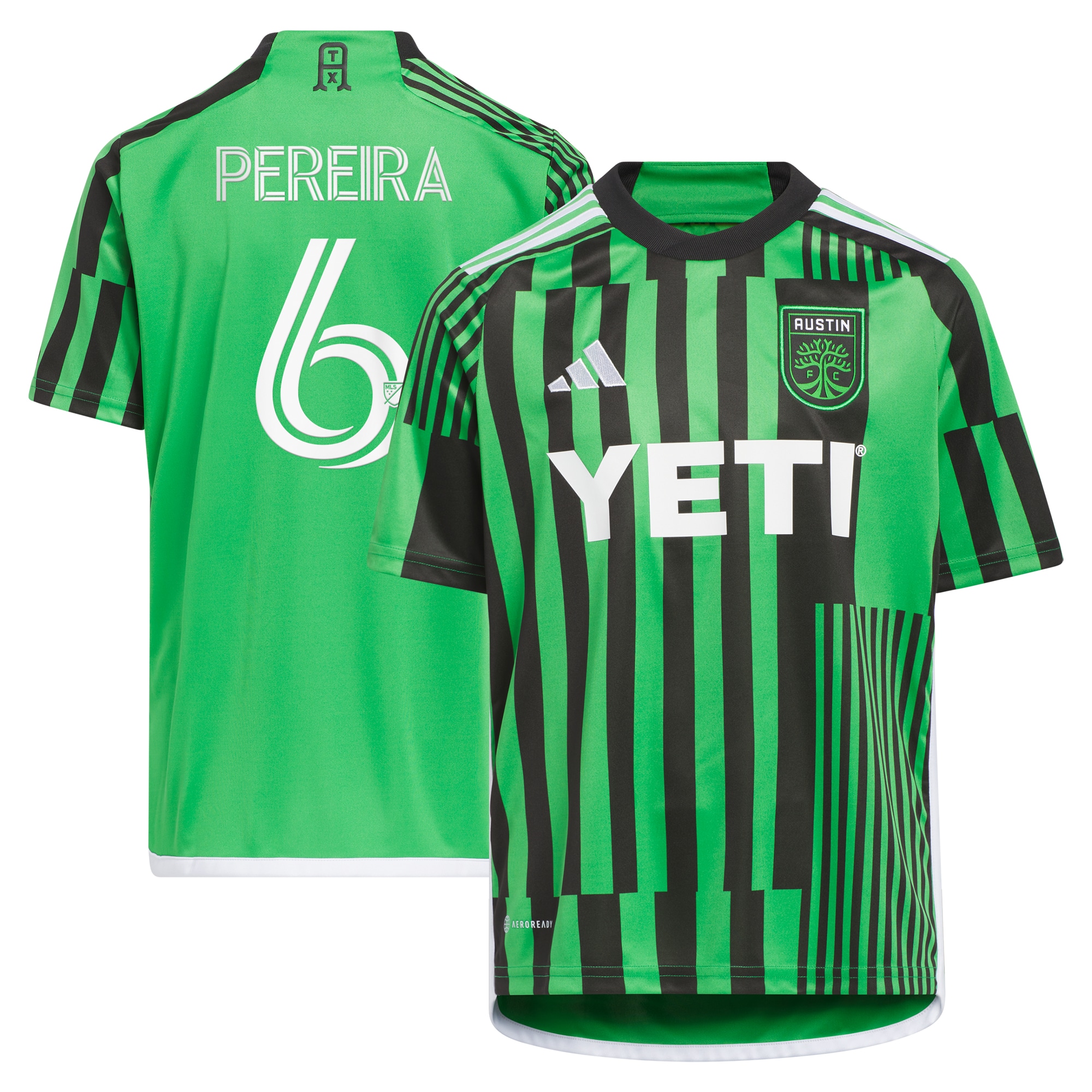 Daniel Pereira Austin FC Youth 2024 Las Voces Kit Replica Player Jersey  Green