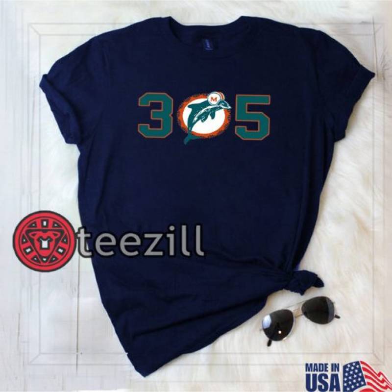 Miami Dolphins 305 Shirt Miami Dolphins 305 T Shirt