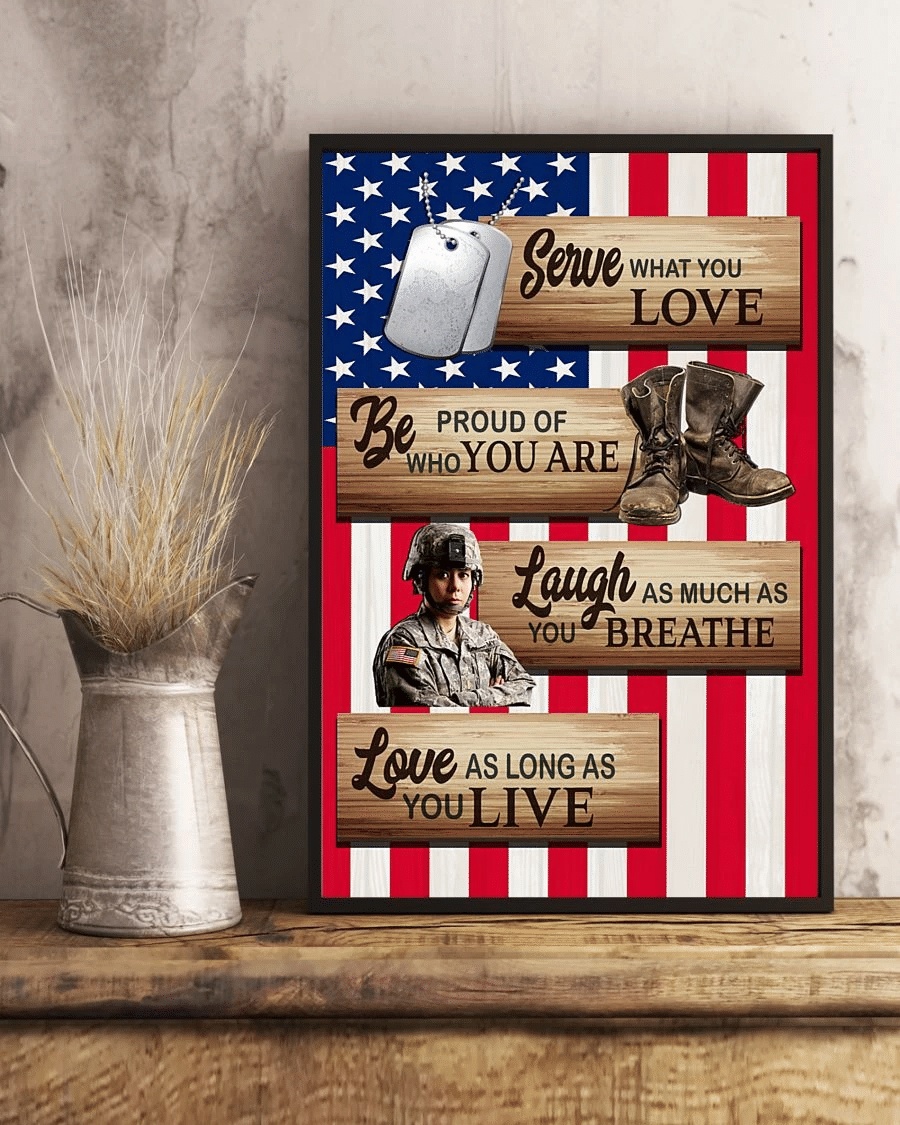 Veteran Poster Canvas – Be Proud Of Who You Are Vintage Home Decor Wall Art Evg81063