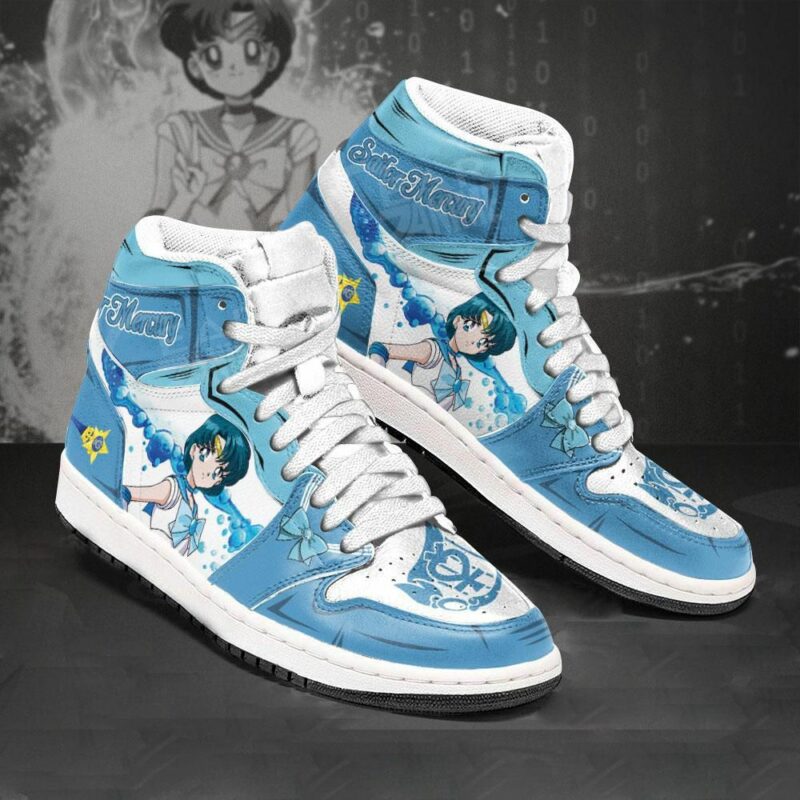 Sailor Mercury Sailor Moon Anime 1 High Top Jd1 Sneaker