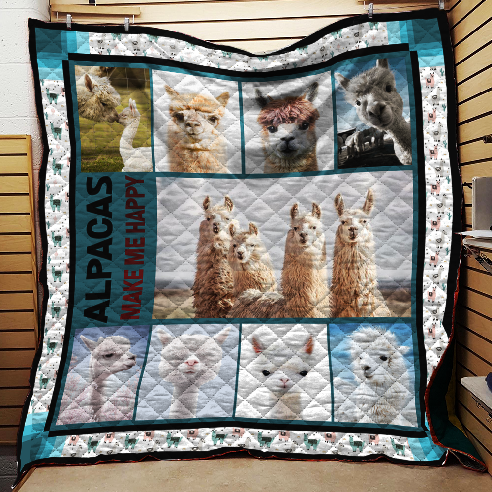 Lovely Alpacas Quilt Blanket