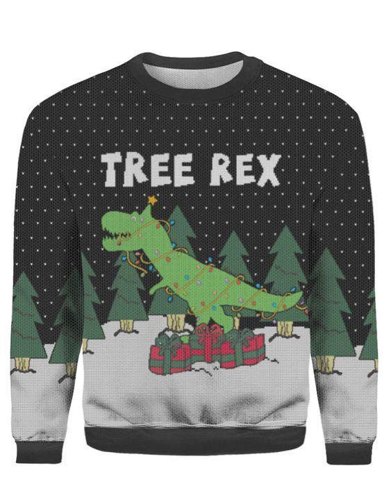 Tree Rex Ugly Christmas Sweater | For Men & Women | Adult | Us5367