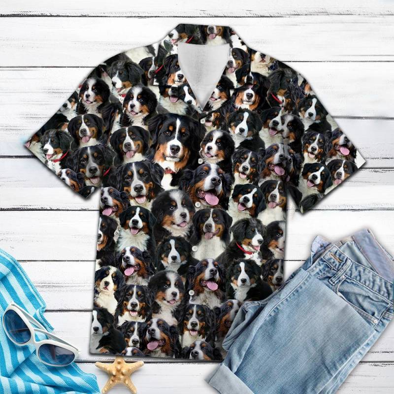 Bernese Mountain Dog Awesome Hawaiian Shirt Ha74068